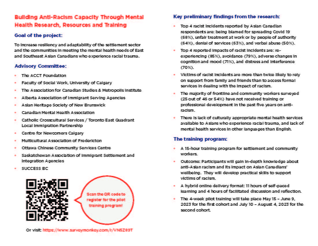 Racism and Mental Health Training for Settlement and Community Workers ...